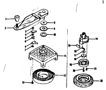 Self Starter No. 28767 Diagram and Parts List for 14342204  Craftsman Engine