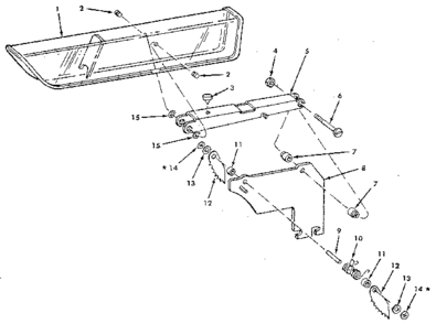 Figure 6 - 62805 Guard Assembly Diagram and Parts List for 113226681  Craftsman Saw