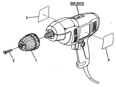 Part Location Diagram of 6903304 Ryobi CHUCK 3/8-INCH WEIDA KEYLESS