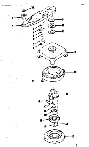 Self Starter No. 29295 Diagram and Parts List for 14375250  Craftsman Lawn Mower