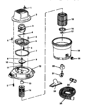 Part Location Diagram of 814567 Craftsman Dust drum
