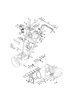 Part Location Diagram of 731-11147 MTD Cvr-joystick Hsg