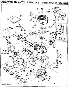 Part Location Diagram of 34570A Tecumseh Crankshaft