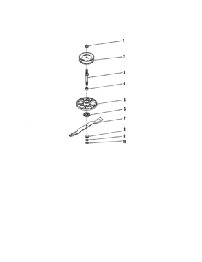 Spindle Assembly Diagram and Parts List for 486243294  Craftsman Lawn Tractor
