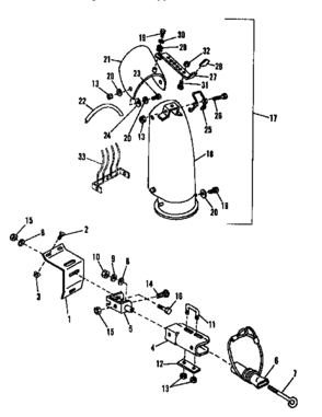 Deflector And Elbow Assembly Diagram and Parts List for 842242560  Craftsman Snow Blower