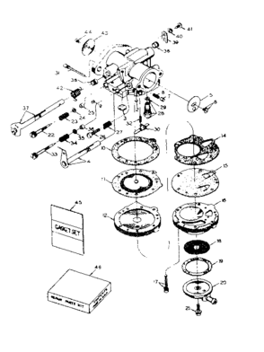 Carburetor Diagram and Parts List for 91761402  Craftsman Chainsaw