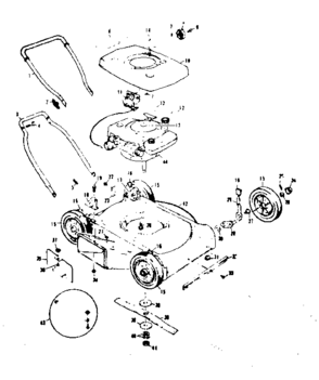 Part Location Diagram of 62440 Craftsman Instructions decal