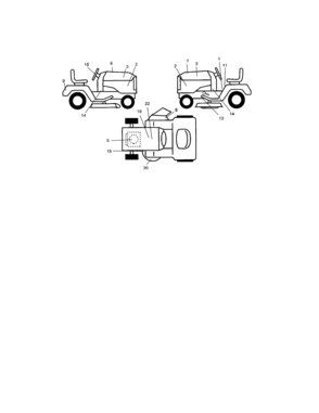Decals Diagram and Parts List for 917273823  Craftsman Lawn Tractor