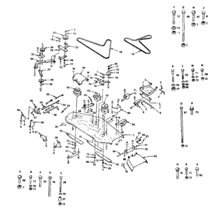 Mower Diagram and Parts List for 917255831(1987)  Craftsman Lawn Tractor