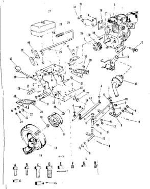 Engine Diagram and Parts List for 91725091  Craftsman Lawn Tractor