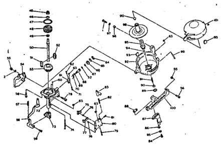 Replacement Parts Diagram and Parts List for 402N12B-1  Craftsman Nailer