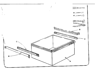 Part Location Diagram of A8633 Craftsman Drawer