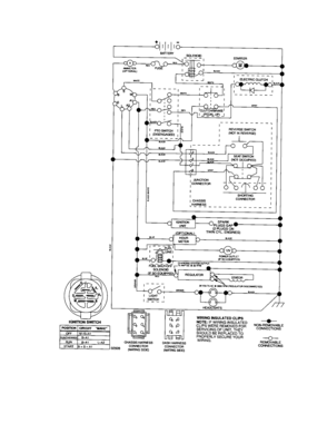 Schematic Diagram-tractor Diagram and Parts List for 917276904  Craftsman Lawn Tractor