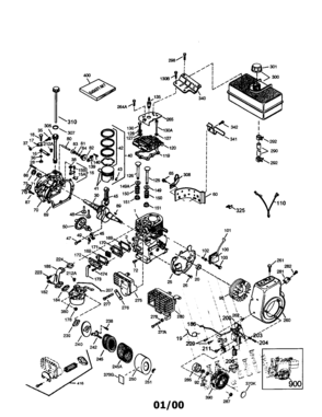Part Location Diagram of 33375D Craftsman Blower housing