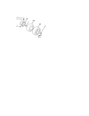 Wheels And Tires Diagram and Parts List for 917273512  Craftsman Lawn Tractor