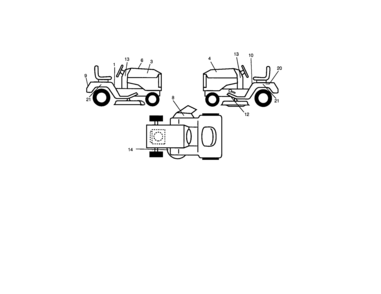 Decals Diagram and Parts List for 917270682  Craftsman Lawn Tractor
