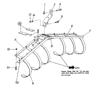 Replacement Parts Diagram and Parts List for 486290850  Craftsman Tiller
