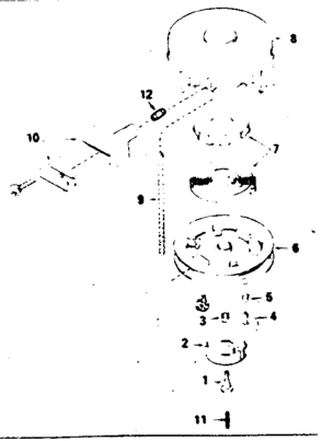 Rewind Starter Diagram and Parts List for 143356062  Craftsman Engine