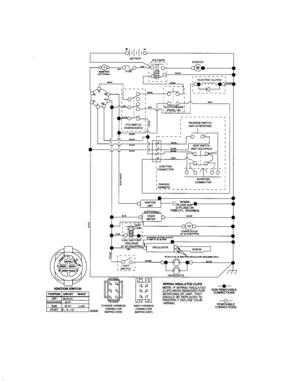 Schematic-tractor Diagram and Parts List for 917276902  Craftsman Lawn Tractor