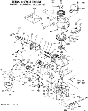Part Location Diagram of 34365 Tecumseh Instruction Decal
