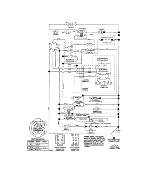 Schematic-tractor Diagram and Parts List for 917276881  Craftsman Lawn Tractor