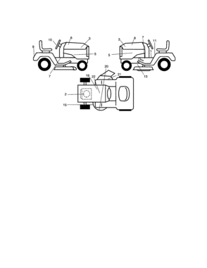 Decals Diagram and Parts List for 917273850  Craftsman Lawn Tractor