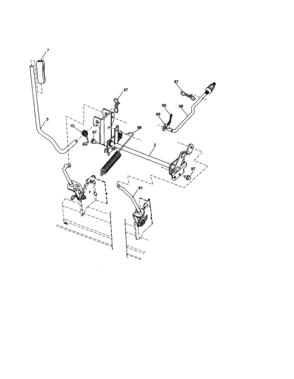 Lift Diagram and Parts List for 917276180  Craftsman Lawn Tractor