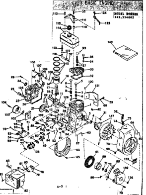 Part Location Diagram of 32138 Craftsman Control assembly