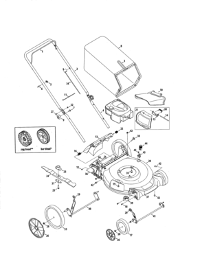 Lawn Mower Diagram and Parts List for 247374302  Craftsman Lawn Mower