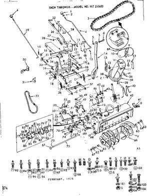 Part Location Diagram of 504P Craftsman Hex nut