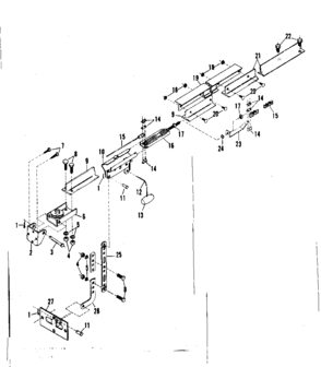 Part Location Diagram of 4A1354 Craftsman Chain/cable