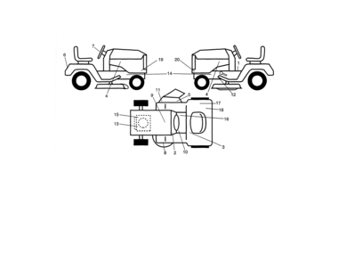 Decals Diagram and Parts List for 917990640  Craftsman Lawn Tractor