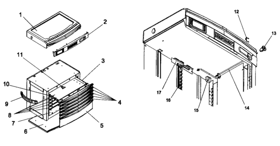 Cabinet Parts Diagram and Parts List for 706595640  Craftsman Tool Stand & Cart