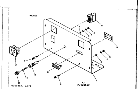 Panel Diagram and Parts List for 580321520  Craftsman Engine