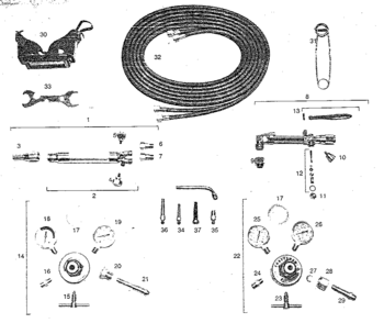 Part Location Diagram of 1301042 Craftsman Cutting torch handle