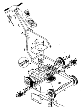 Replacement Parts Diagram and Parts List for 13197550  Craftsman Lawn Mower