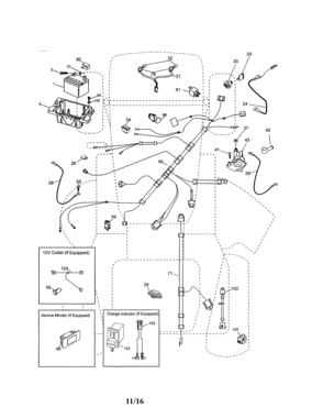 Electrical Diagram and Parts List for 917990360  Craftsman Lawn Tractor