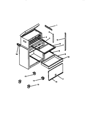 Part Location Diagram of T14406 Craftsman Lock bar