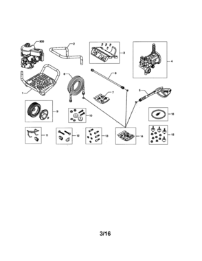 Part Location Diagram of 709903 Briggs and Stratton PUMP