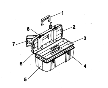 Part Location Diagram of T19270-RB Craftsman Tote tray