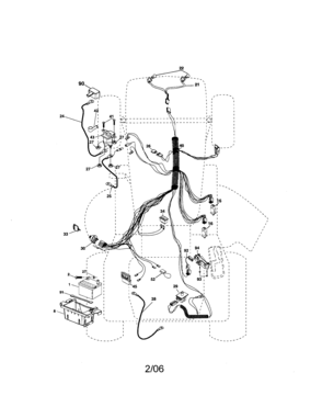 Electrical Diagram and Parts List for 917275821  Craftsman Lawn Tractor