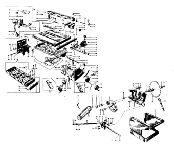 Unit Parts Diagram and Parts List for 11329920  Craftsman Saw