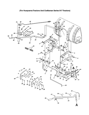 Lift Shaft Diagram and Parts List for 486248371  Craftsman Snow Blower