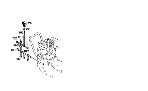 Shift Yoke Assembly Diagram and Parts List for 536886623  Craftsman Snow Blower