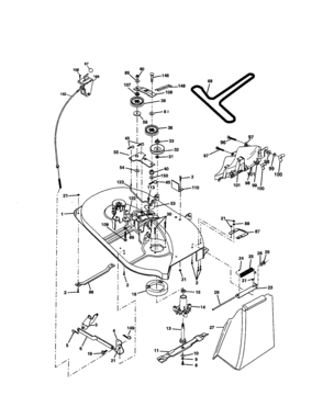 Mower Diagram and Parts List for 917277331  Craftsman Lawn Tractor