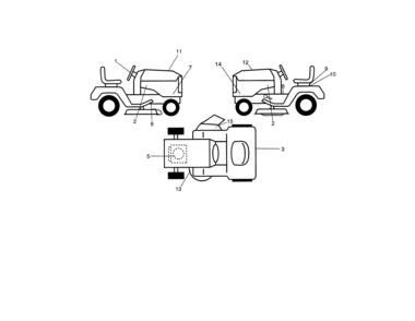 Decals Diagram and Parts List for 917273980  Craftsman Lawn Tractor