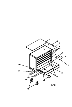 Part Location Diagram of A15491A1-EG Craftsman Drawer