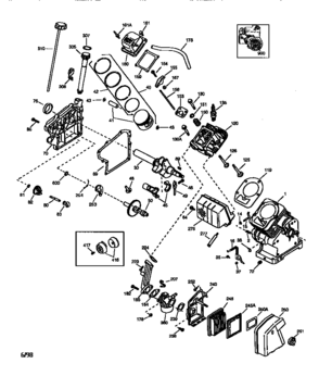 Engine 143.986001 Diagram and Parts List for 143986001  Craftsman Engine