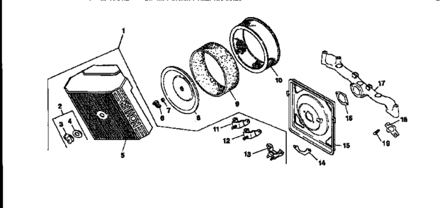 Part Location Diagram of 2408302 Craftsman Lawn & garden equipment engine foam air pre-filter