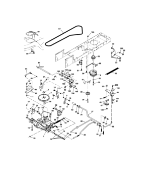 Ground Drive Diagram and Parts List for 917273635  Craftsman Lawn Tractor